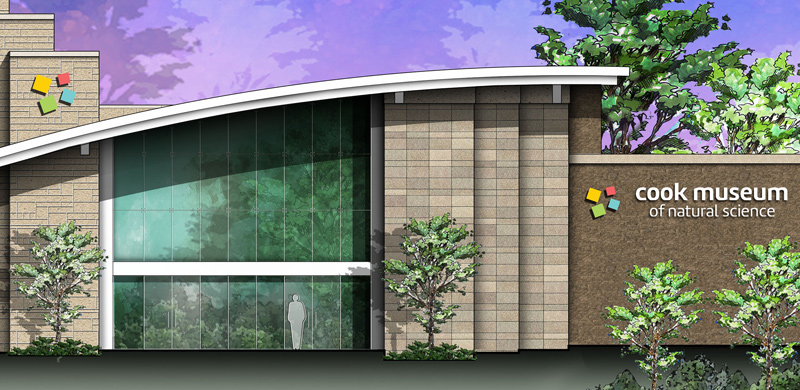 Artist rendering of the Cook Museum of Natural Science